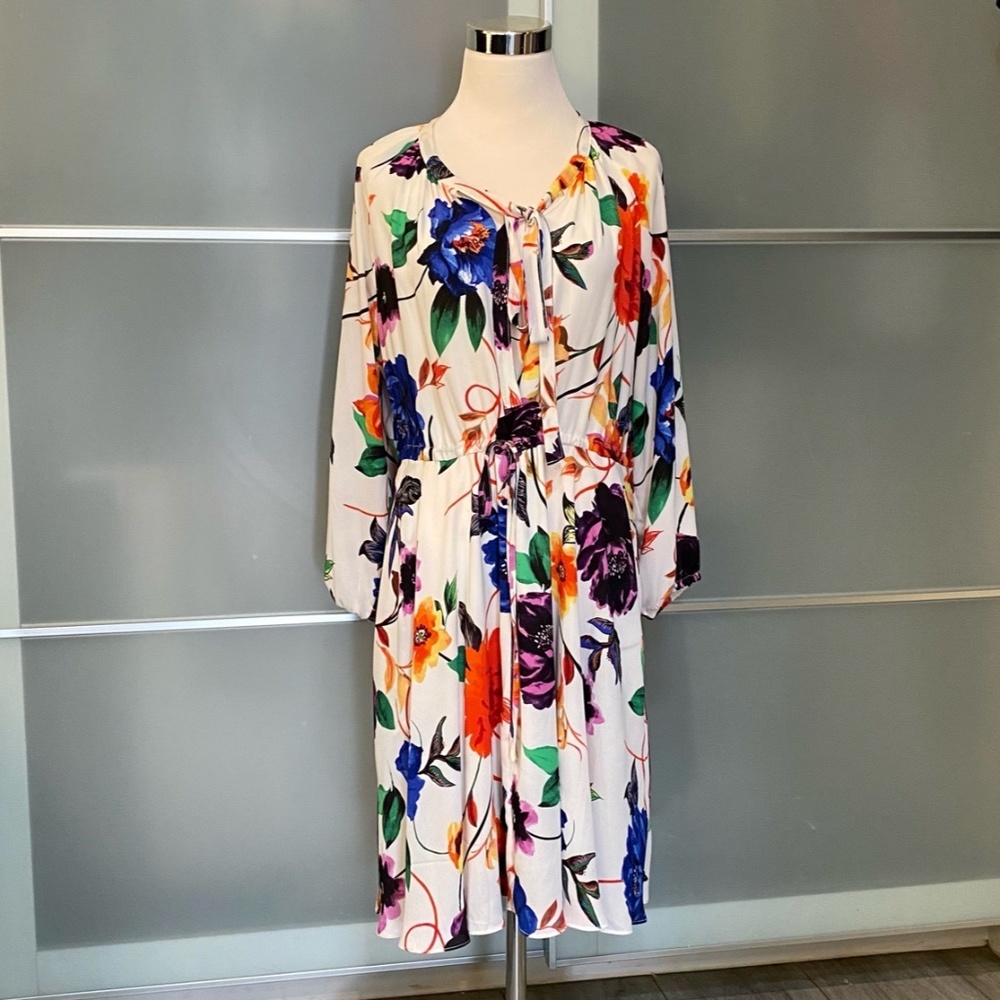 EDIE Tahari Multi Floral Dress